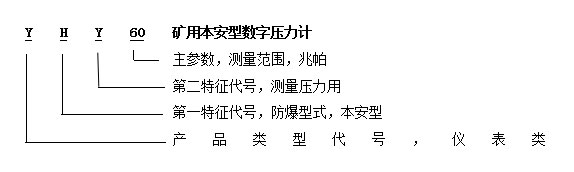 YHY60(B)礦用本安型數(shù)字壓力計